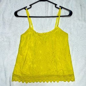 Aéropostale Lace Front Spaghetti Strap Top